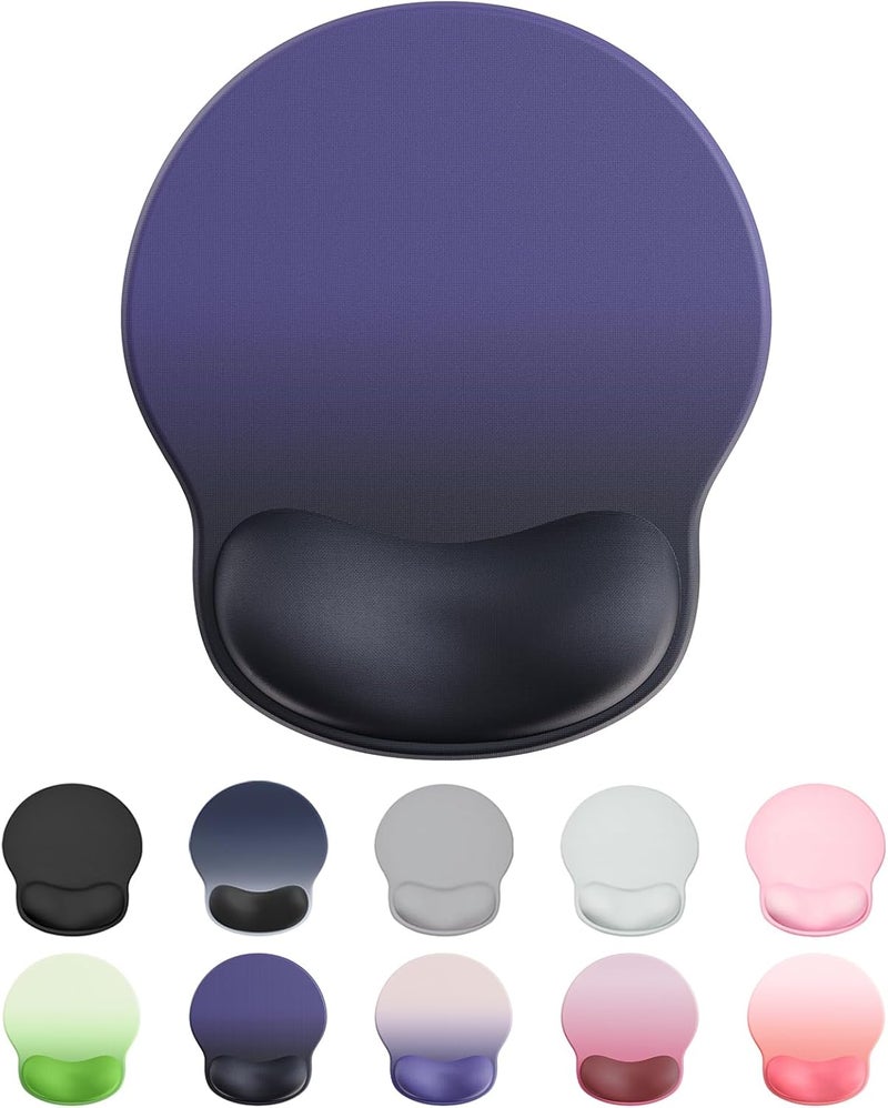 Laborio Ergonomic Mouse Pad Wrist Support, Comfortable Mouse Pad Wrist Rest, Relieve Wrist Pain Gel Mouse pad, Non-Slip Rubber Base Mousepad for Laptop, Computer(Gradient Klein Blue) - Image 1